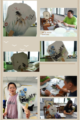 墨香畫韻 夏送雅趣 | 海運(yùn)技術(shù)工會(huì)開展“墨韻丹青”國(guó)畫扇繪活動(dòng)
